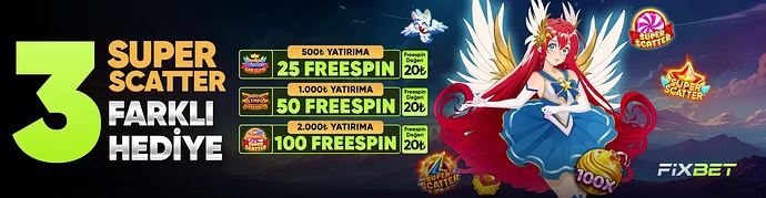 FİXBET'TE HER GÜN 00 FREESPİN HEDİYE!